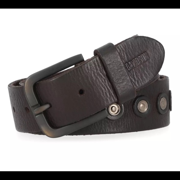 ✔️HARLEY DAVIDSON MENS BELT WITH RIVETS ANTIQUE FINISH - Picture 1 of 9
